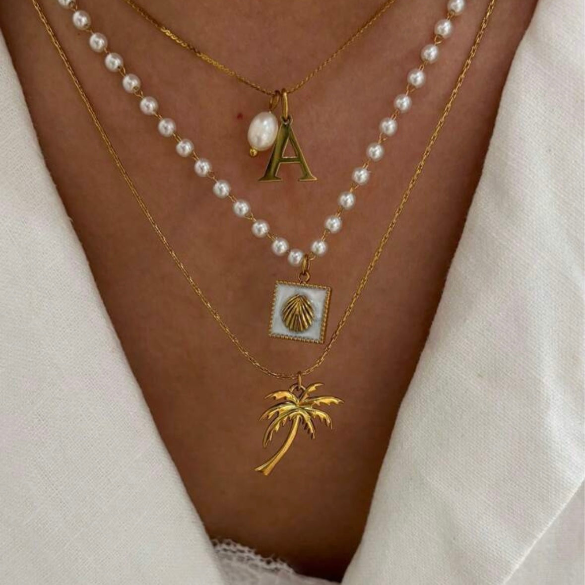 PAULINE I Collier Personnalisable Initiale
