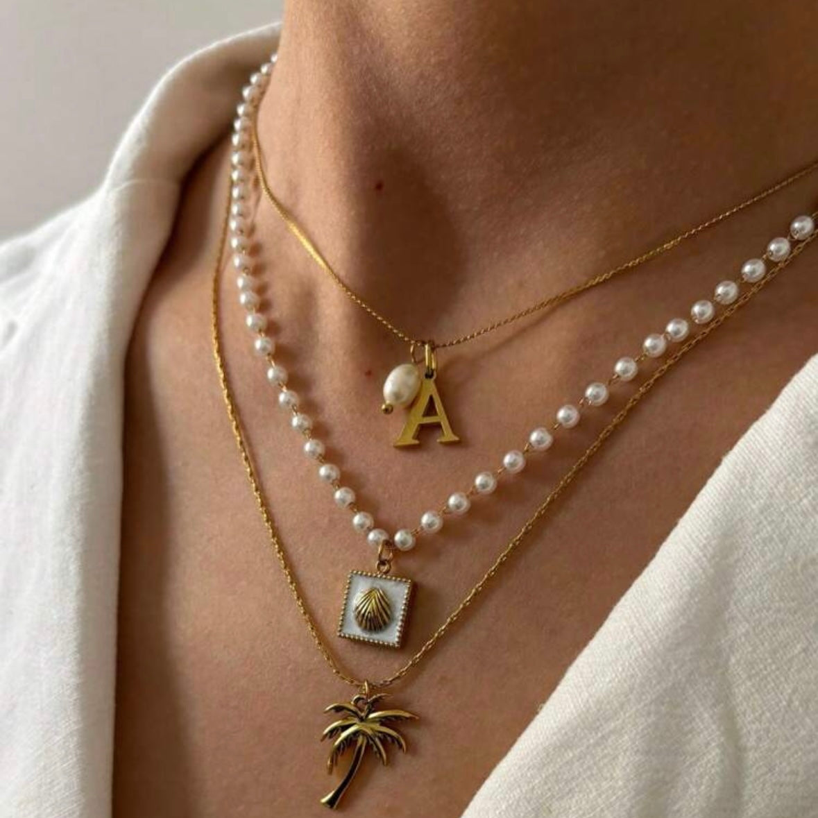 PAULINE I Collier Personnalisable Initiale