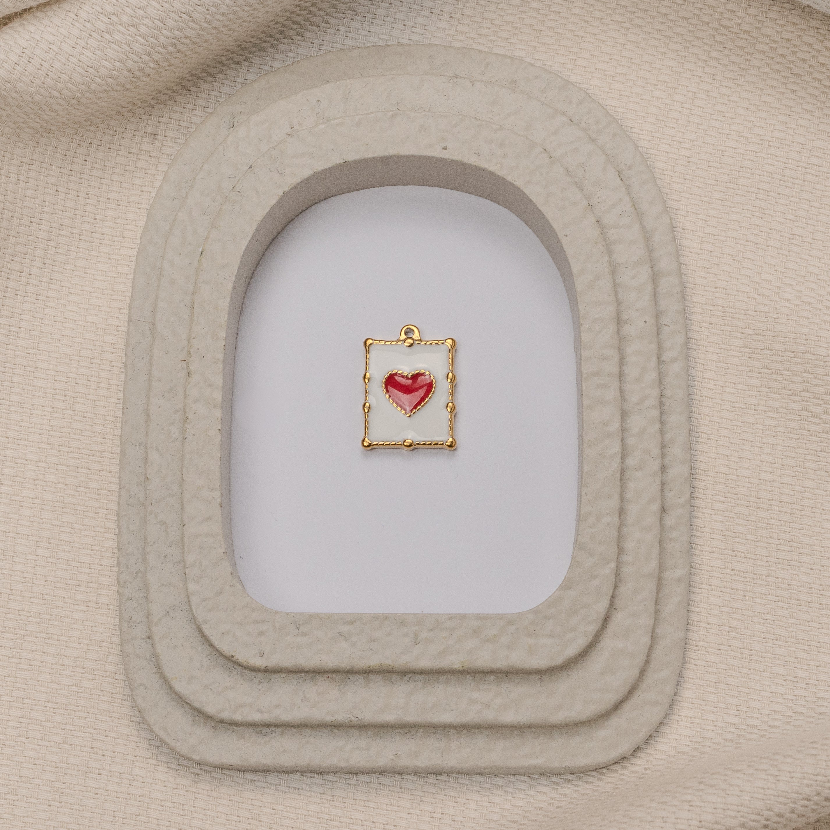 CHARM ENVELOPPE COEUR ROUGE