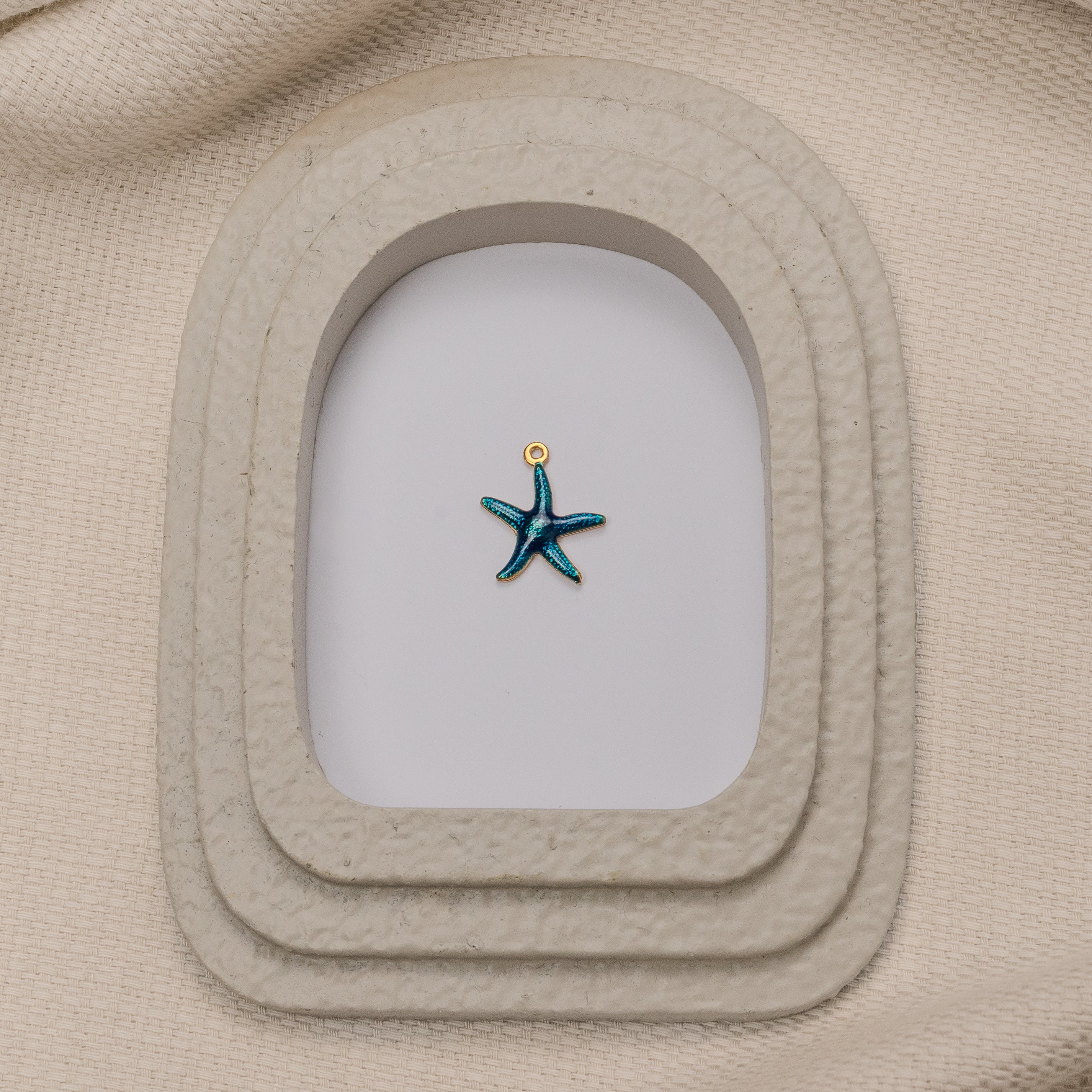 CHARM ÉTOILE DE MER BLEUE TURQUOISE