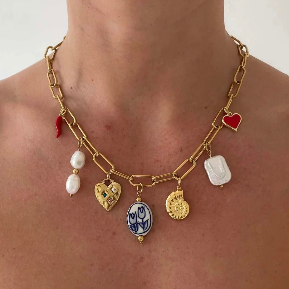 MARGAUX I Collier Charms Colorés