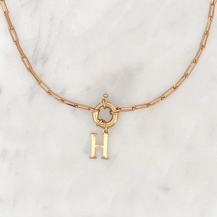 GABRIELLE I Collier Personnalisable Initiale