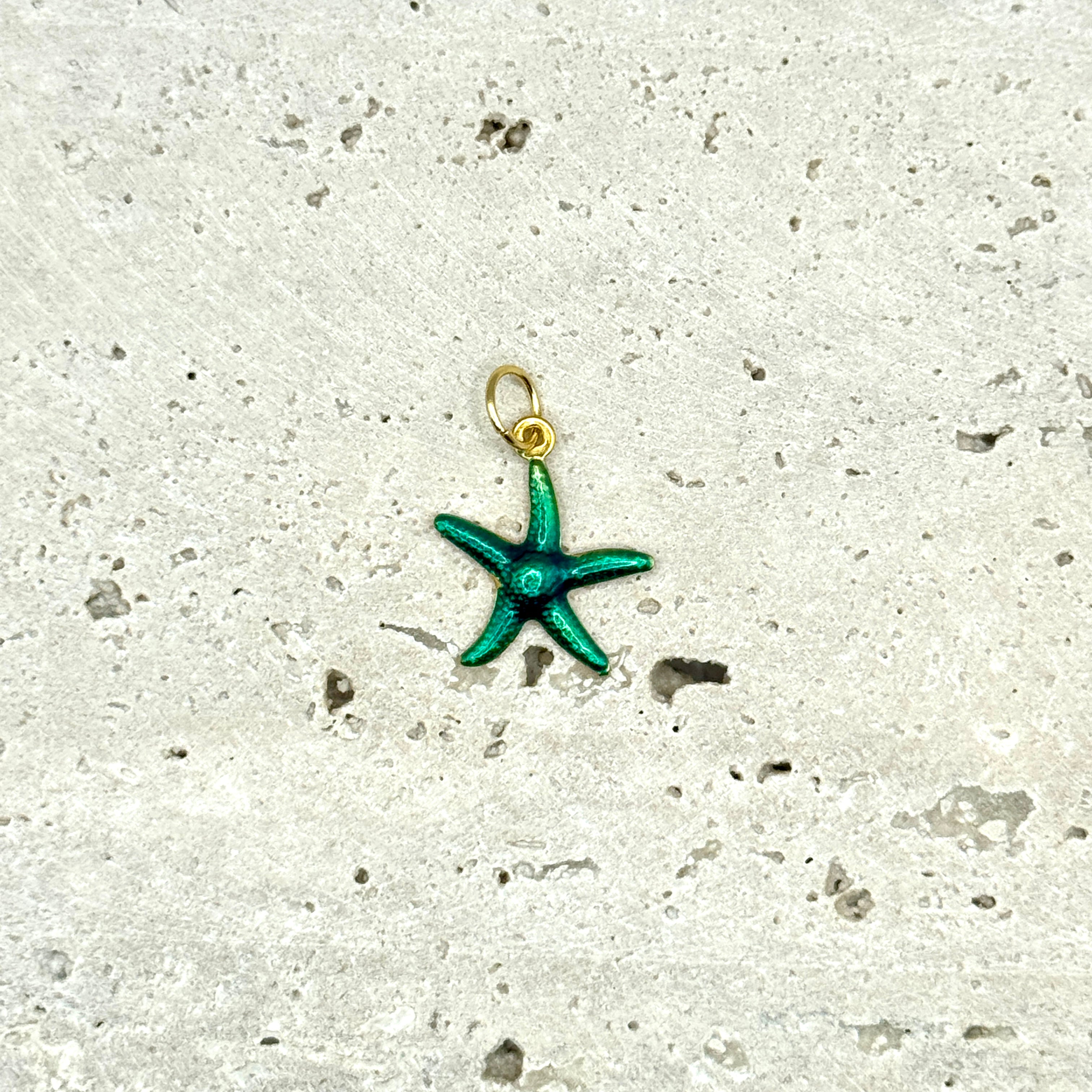 CHARM ÉTOILE DE MER BLEUE TURQUOISE