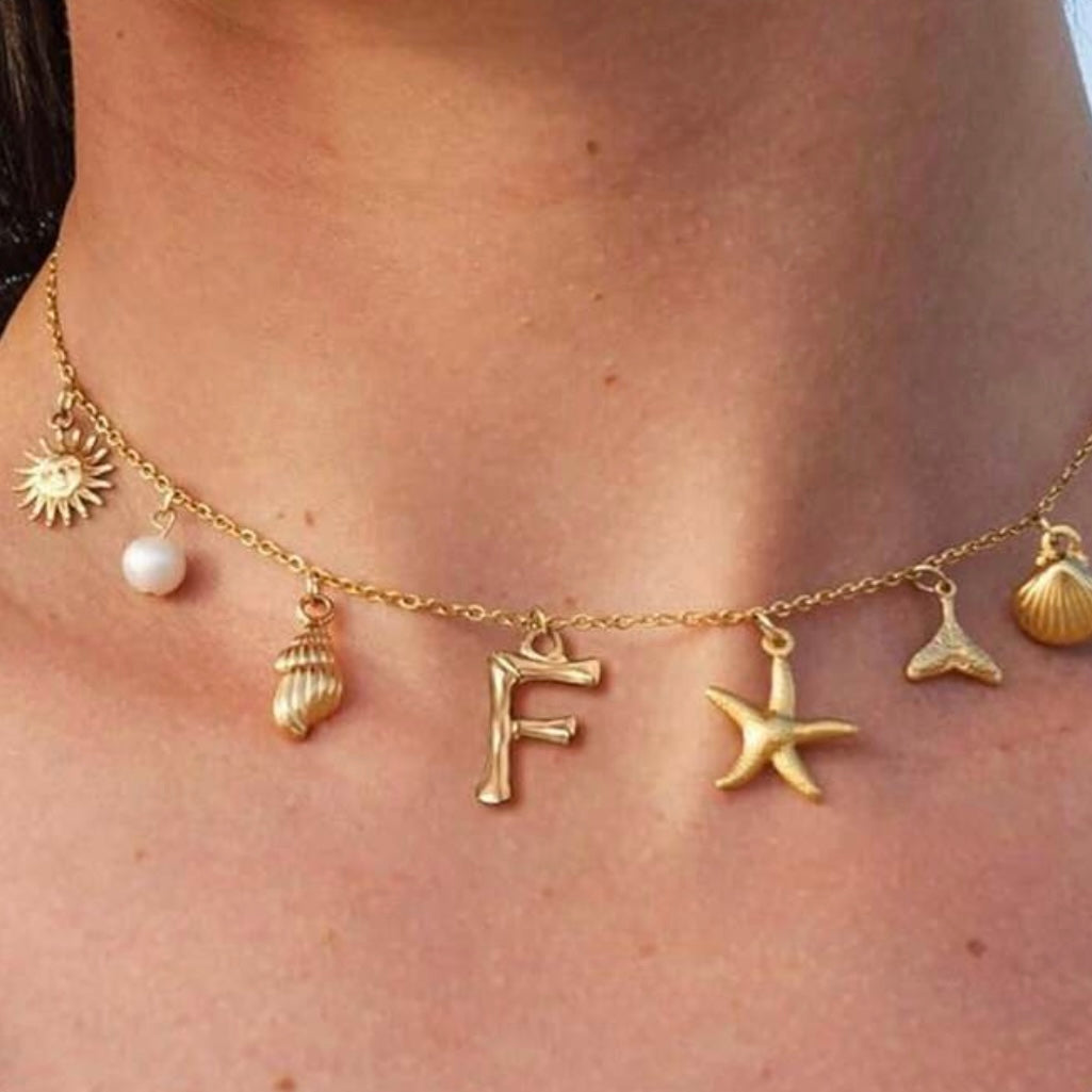 CAROLINE I Collier Charms Initiale
