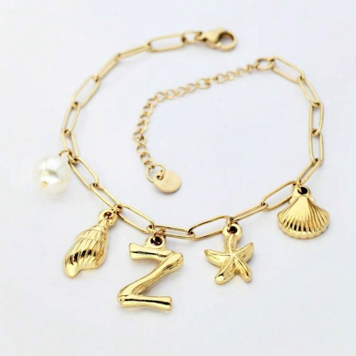 EVE I Bracelet Charm Initiale