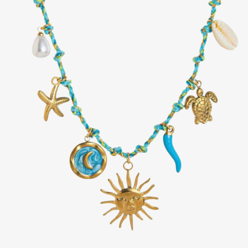 AMBRE I Collier Charms Colorés