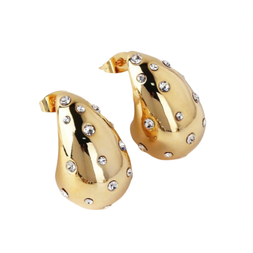 Boucles gouttes diamants
