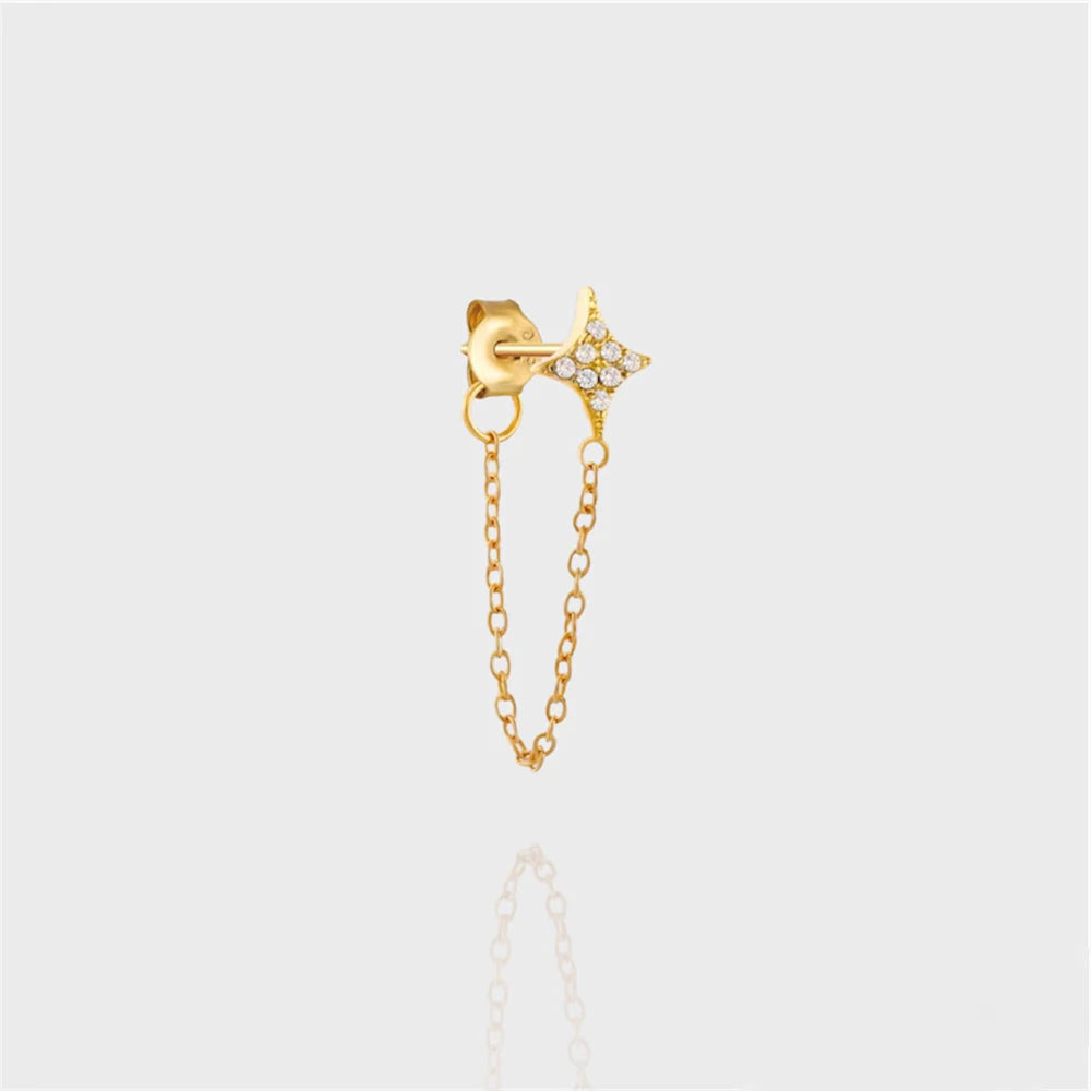 VICTOIRE I Boucle Étoile Pendante