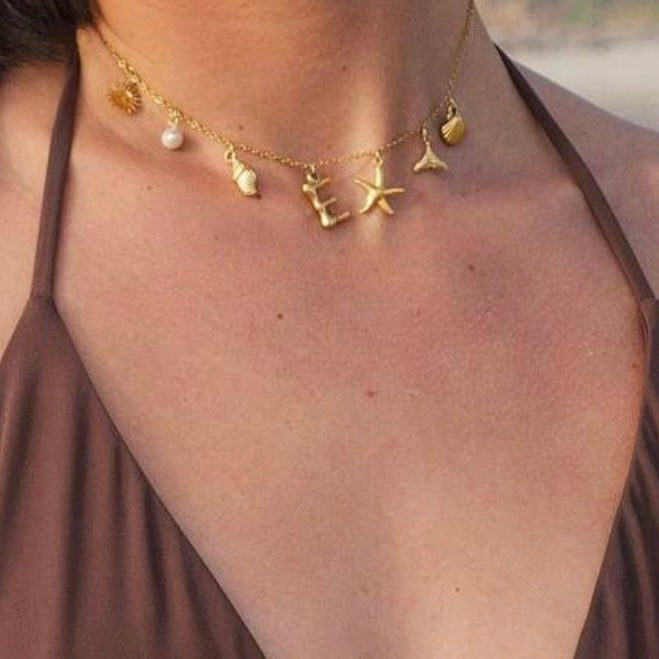 CAROLINE I Collier Charms Initiale