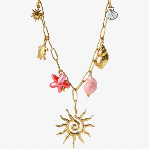 ALICIA I Collier Charms Roses