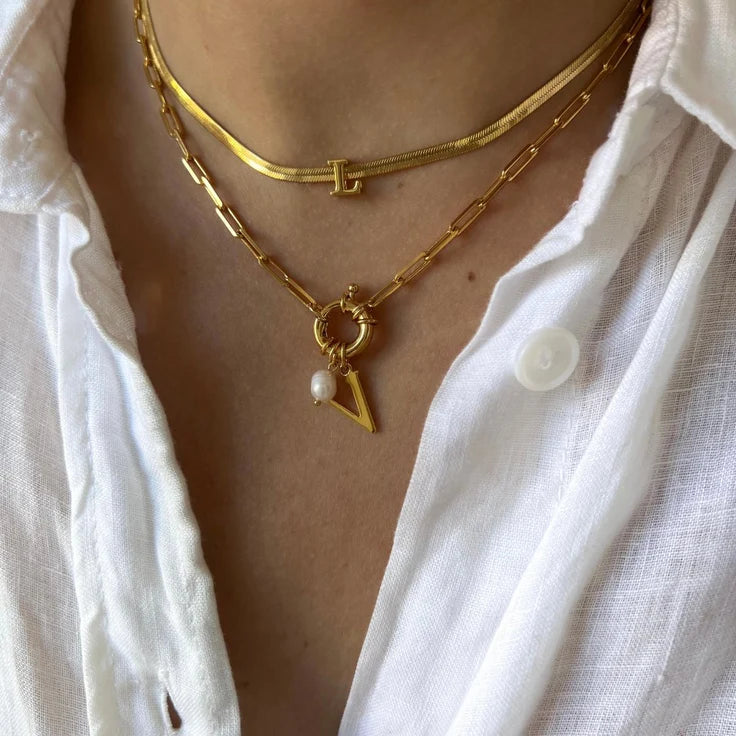 GABRIELLE I Collier Personnalisable Initiale